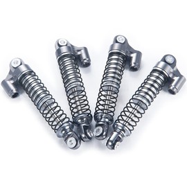 RCBOYZ 56 mm Shock Absorber Adjustable RC Shocks for TRX4M 1/18 RC Crawler Upgrade Car Parts (Black/Titanium/Red)