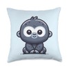 Jungle Nursery Peekaboo Baby Gorilla Pal Throw Pillow