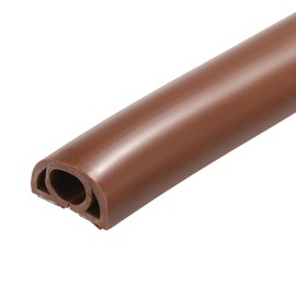 sourcing map 7.9ft Floor Cord Cover PVC Cable Protector 0.3"D Cable Management Maroon Red