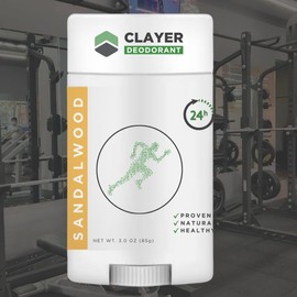 Active Best Natural Deodorant Sandalwood - Aluminum Free - Baking Soda Free - Paraben Free - Active Healthy and Proven - 3oz