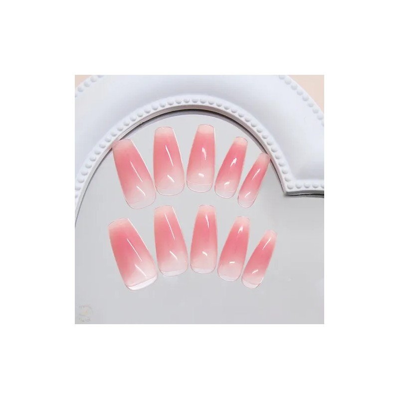 24pc Uñas Postizas Reutilizables Uñas Press On Con Pegamento