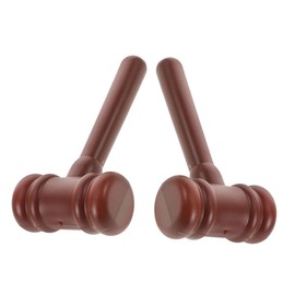 KICHOUSE 2pcs Judge Hammer Toy for Boys and Girls Role Play Gavel for Boy Girl Mini Mallet for Courtroom Dress up Fun Prop for Parties and Events