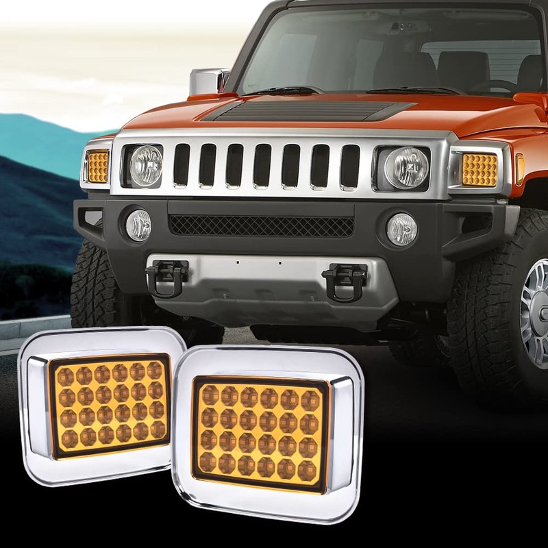 G-PLUS LED Corner Signal Lights Compatible with 2003-2009 Hummer H2