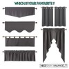 NICETOWN Kitchen Valances - Thermal Insulated Home Decor Blackout Grommet
