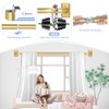 Gold Wrap Around Curtain Rods,Gold Curtain Rods for windows 48