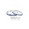 Healeved 1Pair Matching Couple Ring for Lovers Open Design Love