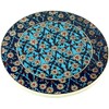 GURU SHOP Oriental Ceramic Coaster, Round Coaster with Mandala Motif,