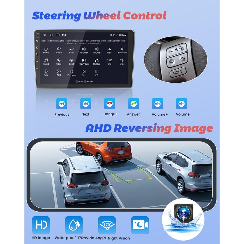 2+64G Hikity for Honda CRV 2002-2006 Android Car Stereo, 9