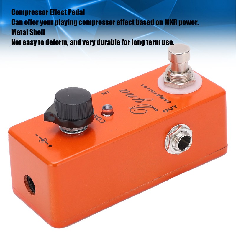 Guitar Effect Pedal Compressor MXR True Bypass Portable Adjustable Instrument