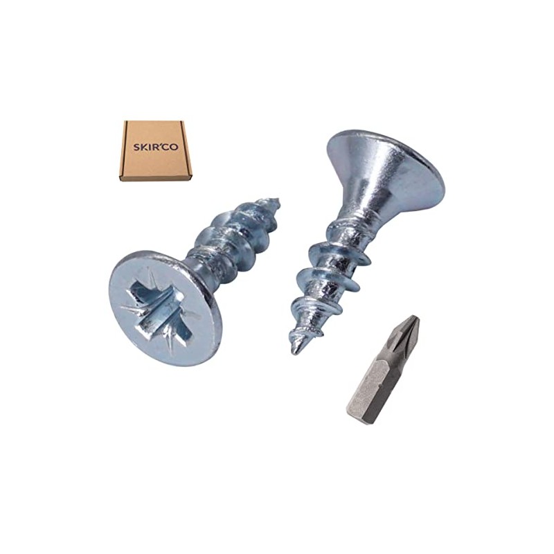 SKIR'CO (100 pcs) Zinc Plated Steel 4.0 x 14 mm