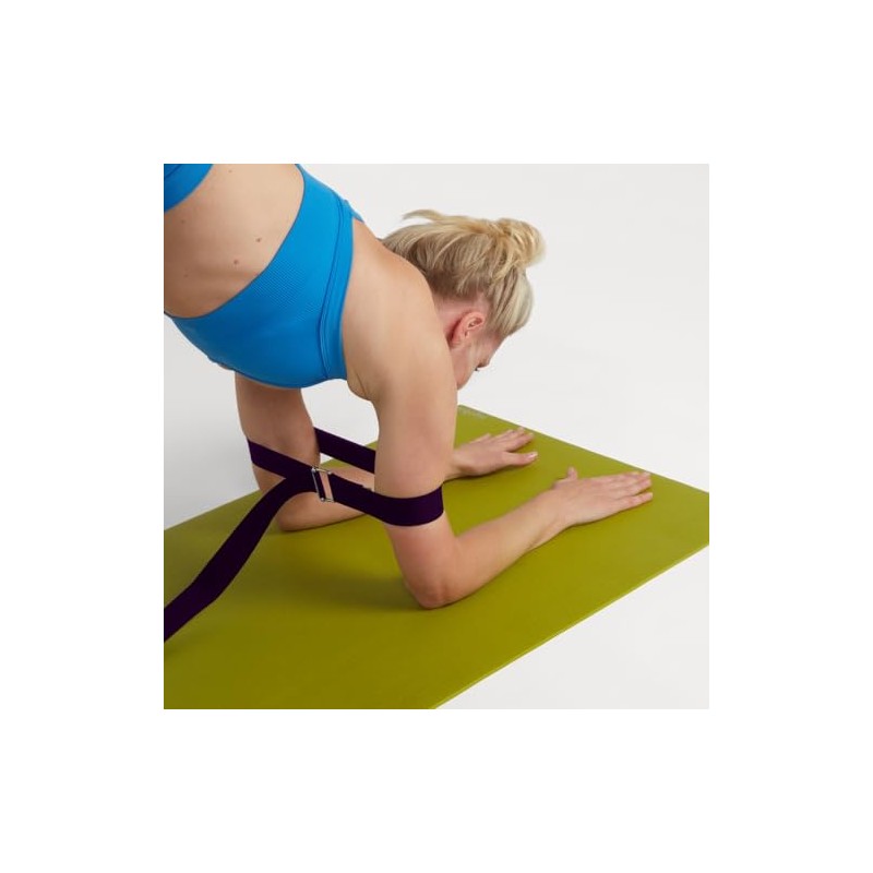 Yogabox Asana Basic Yoga Strap Made of 100% Cotton, Metal