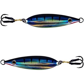 Palomar Flat Fall Jig Slow Pitch Vertical Iron Ocean Lure | MUSTAD Hooks-Owner Rings | Kevlar Assist Cord | 10 Colors-5 Weights | 6-Pack / 2-Pack Bulk Prices | Evolutionary Graphene Paint | US Owned