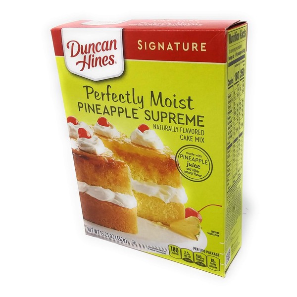 Duncan Hines Signature Pineapple Supreme Cake Mix (4 Pack)