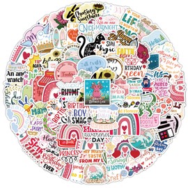 Sticker Packs Stickers for Laptop, Phone, Water Bottle, Skateboard, Suitcase, Guitar, Pad Cute Aesthetic Vinyl Waterproof Decal Stickers