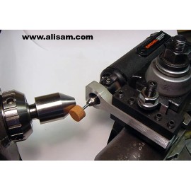 Alisam Engineering The ORIGINAL Dremel tool holder 1/4 in. straight shank for your lathe! - 3/4" x 16 tpi