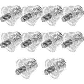 10piezas Tachones de Aluminio Transparentes para Botas de Fútbol Espigas Metálicas Antideslizantes para Zapatillas de Atletismo y Fútbol Americano Accesorios Resistentes