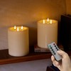 AFINETH 6"x8" Large Flameless Candles with Remote, Real Wax Big