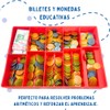 Edudak Juego De Billetes y Monedas Matemático con 150 Billetes,