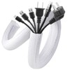 AGPTEK AGPTEK White Cable Sleeve Cover, 2 Pack 5ft -