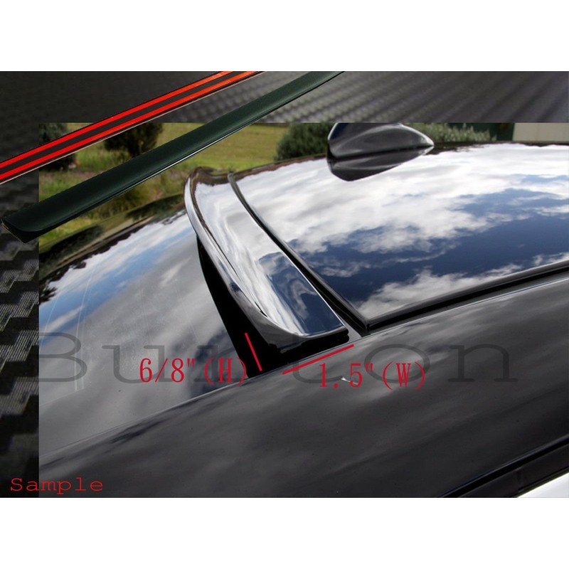 JR2 Painted Black Color 48.5" Long Rear Window Roof Spoiler