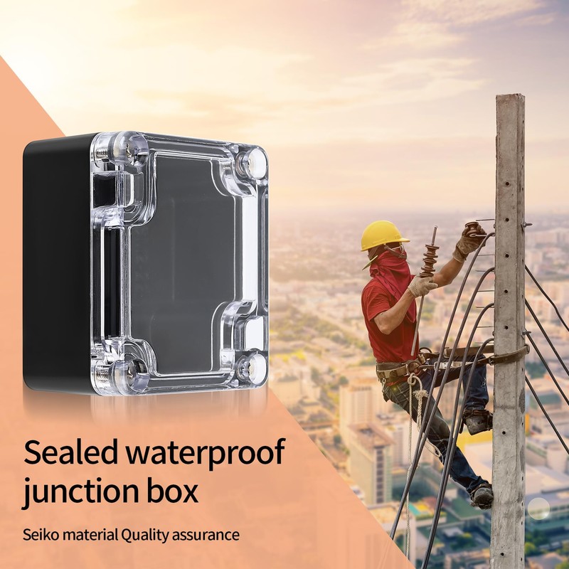 4 Pcs IP65 Waterproof Junction Box Outdoor, Electronics Project Box,