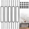 Vilstomes Deck Balusters, 10 Pack Wrought Iron Balusters, 1/2" Deck