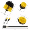 6Pcs Drill Brush Cleaning Attachment Set for Shower，Yellow Power Scrubber