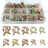 Aracombie 100Pcs Spring Band Hose Clamps, Durable Vacuum Hose Clamp,