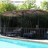 Tiimmgaal 15FT Mosquito Netting for Patio Umbrella Double Sided Patio