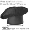 Urby Extra Large Chefs Hat Similar to Hat Size XL,