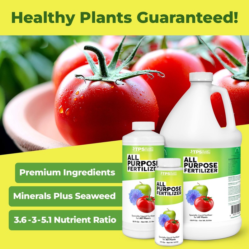 All Purpose Fertilizer, Complete Liquid All Purpose Plant Food, 8