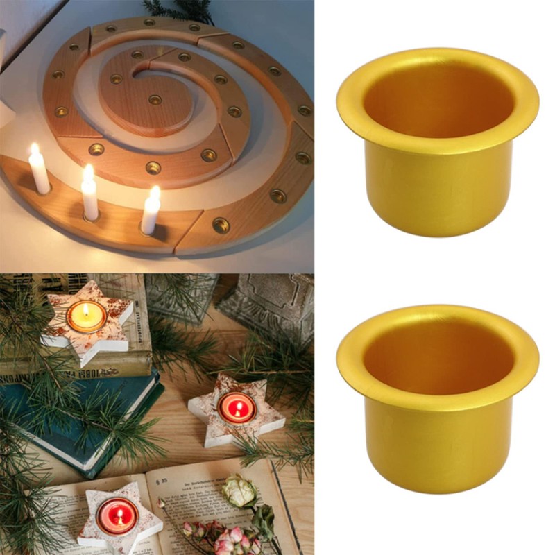 Candle Cup ZYAMY 10pcs Candlestick Holder Cup Candle Drip Protector