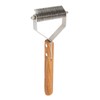Pet Undercoat Rake Brush Double Sided Knots Removal Massage Wood