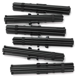 ARTEZA Display Stand, Pack of 6, 63-Inch Height, Black, Portable Easels for Trade Shows, Presentations, Art Displays