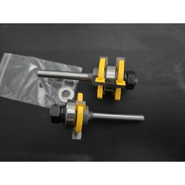 Unbranded 4x2Pcs Cemented carbide Wood Cutting Tool Matched Tongue & Groove Assembly Kit