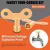 Tanstic 13Pcs Multi-functional Utility Kit - Includes 4-Way Spanner, Square