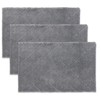 3-Pack Microfiber Mops Refill Pads for 14 Inch Mop (Gray)