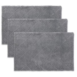 3-Pack Microfiber Mops Refill Pads for 14 Inch Mop (Gray)