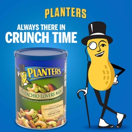 Planters Deluxe Pistachio Mix, 18.5 oz. Resealable Container | Pistachio Lover's Mix: Pistachios, Almonds & Cashews | Mixed Nut Snacks | Kosher (00029000017191)