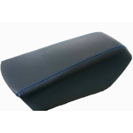 Kar Designers w/Blue Stitch Vinyl Center Console Lid Armrest Cover For 15-19 Nissan Maxima