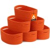 Lifewit 6 Pack Woven Baskets for Storage, Cotton Rope Baskets
