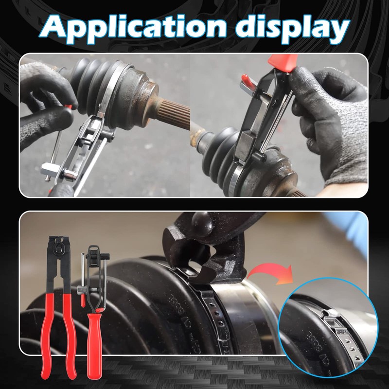 MaxEarn 32Pcs CV Boot Clamps Kit(15Pcs Large + 15Pcs Small)