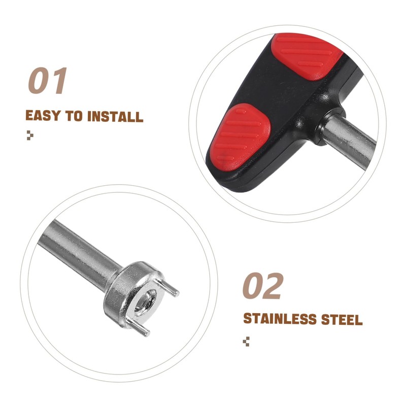 Mipcase Golf Shoe Spike Wrench Tool Stainless Steel Cleat Remover