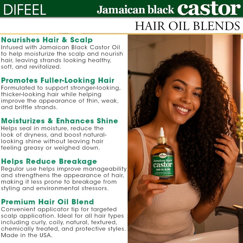 Difeel Superior Growth Jamaican Black Castor Premium Hair Oil 2.5