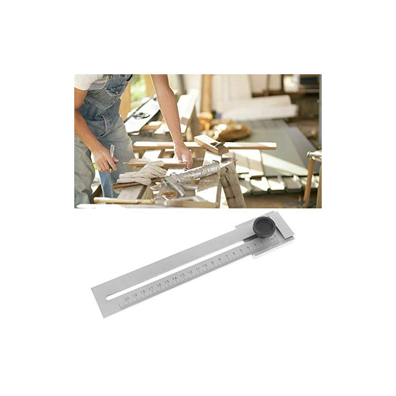 BE-TOOL Stainless Steel Marking Gauge for Woodworking Metal Marking Light