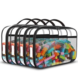 Toy Storage Bag, Car Toy Organization Bags, Activity Bags for kids, Traveling Carrying Case, Large 4pcs Storage Organizer Bags