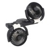 Unbranded Foldable Dual Head Fan Silent Cooling 2 Speeds 360