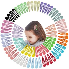 JIARON 80PCS Hair Clips, 2 Inch Non-Slip Metal Hair Barrettes for Girls, Kids, Baby and Women. (20 Colors)