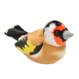 Wild Republic 19486 13-16 cm Goldfinch with Real Bird Calls Plush Toy