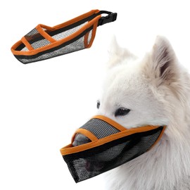 TANDD Dog Muzzle for Small Medium Large Dogs, Air Mesh Breathable and Drinkable Dog Muzzles for Anti-Biting Anti-Barking Licking